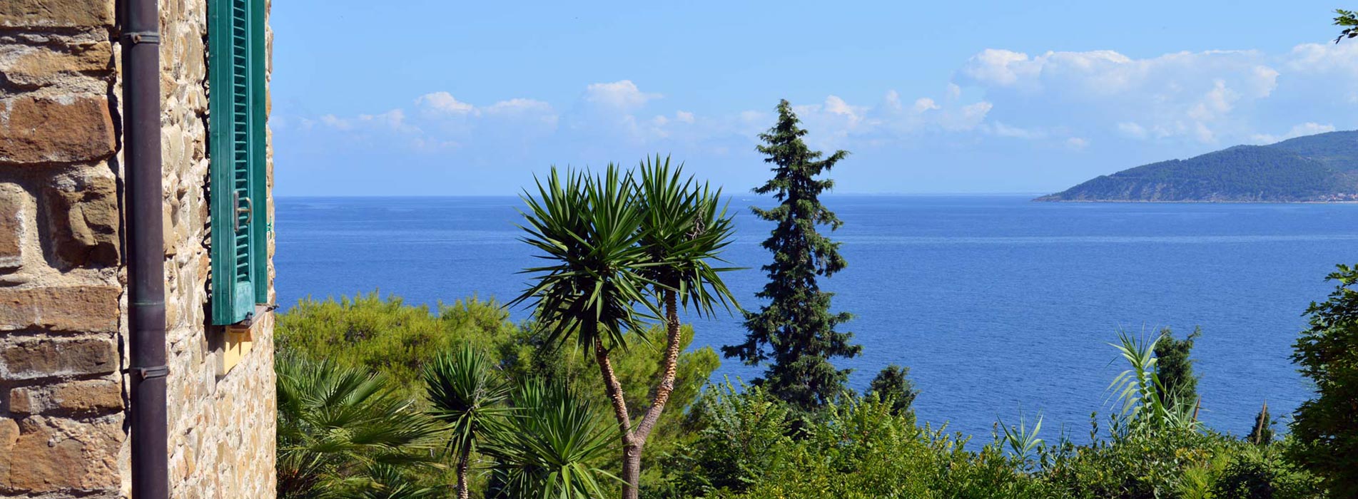 Casa Bellavista, Blick von der Terrasse auf das Meer