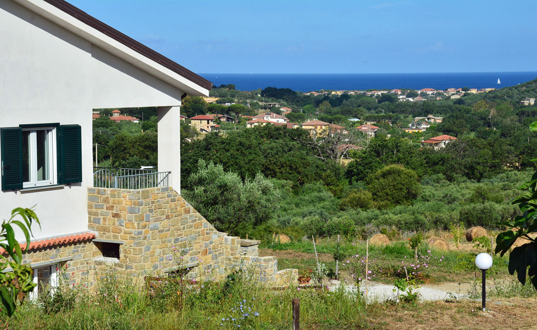 Ausblick aufs Meer vom Casale Dionisia