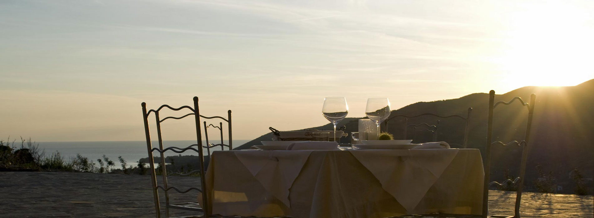 Ausblick vom der Terrasse des Hotels Sulle Onde Della Collina