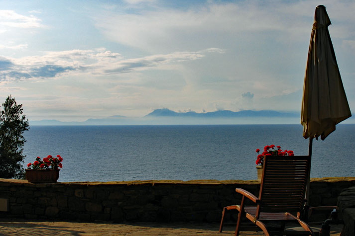 Meerblick von der Ferienwohnung Casa Leucosia