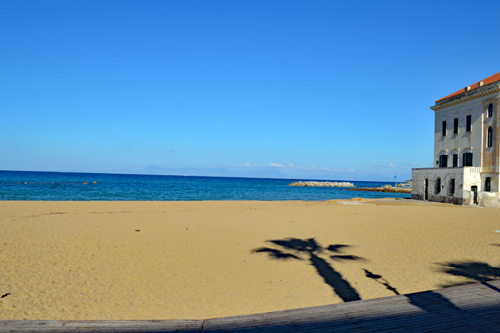 Der Stadtstrand Marina Piccola in Santa Maria di Castellabate