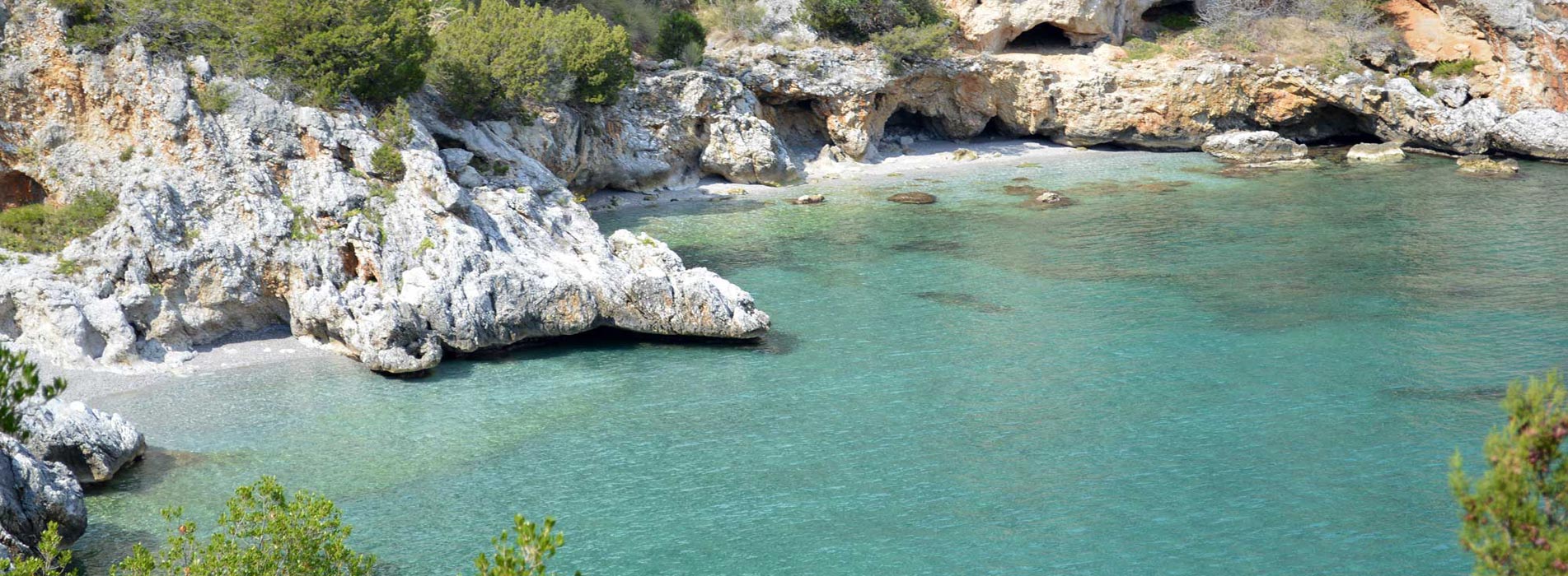 Das Ziel der Wanderung, die Baia degli Infreschi