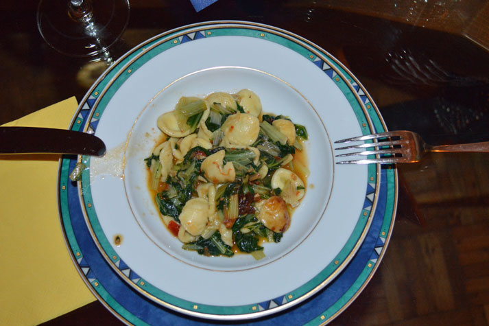 Grüne Orecchiette