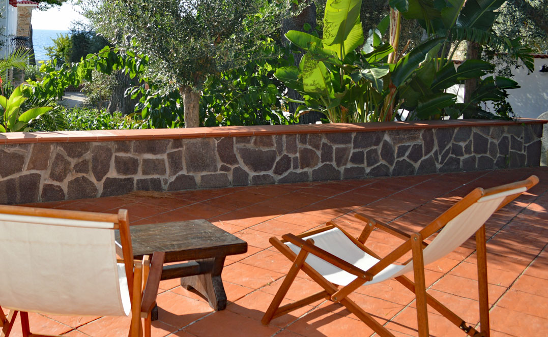Ausblick aufs Meer vom Ferienhaus La Casetta