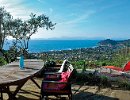 Blick auf den Monte Tresino und das Meer Blick auf den Monte Tresino und das Meer