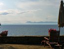 Blick von der Terrasse auf die Amalfiküste