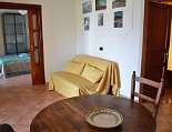 Der Wohnraum mit Schlafsofa (Doppelbett) Der Wohnraum mit Schlafsofa (Doppelbett)