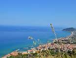 Blick von Castellabate auf Santa Maria und die Punta Tresino