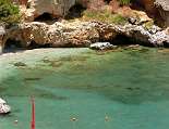 Traumhaftes türkisfarbenes Wasser, die Baia degli Infreschi hinter Marina di Camerota