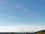 Blick vom Balkon der Ferienwohnung Celeste aufs Meer