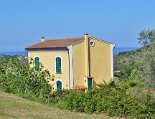 Aussenansicht auf die Ferienwohnung Casa Celeste mit Blick aufs Meer