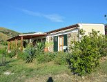 Aussenansicht auf das Haus, die Terrasse und den Garten