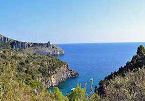 Traumhaftes Panorama, die Buchten im südlichen Cilento