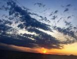 Sonnenuntergang mit Panoramablick Sonnenuntergang mit Blick auf die Amalfiküste