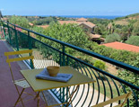 Blick vom Balkon aufs Meer Blick vom Balkon der Ferienwohnung Celeste aufs Meer