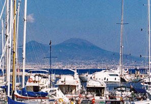 Blick auf den Vesuv und die Stadt