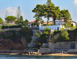 Tür zum Meer Zugang von der Villa San Marco zum Meer